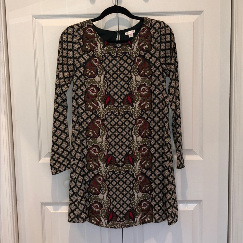 Long-Sleeve Mini Dress